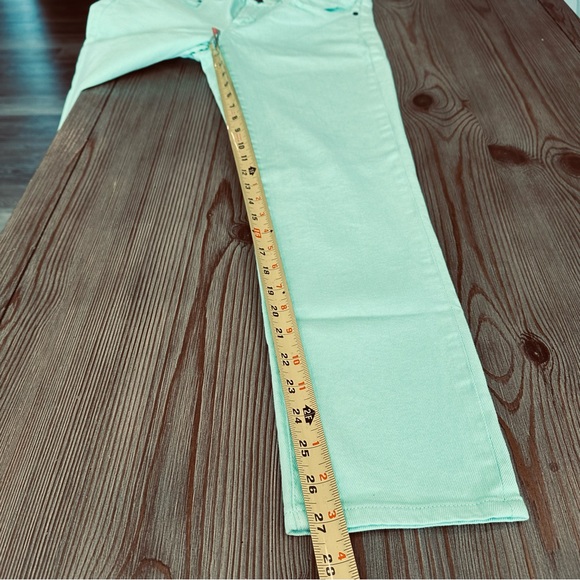 J. CREW FACTORY TOOTHPICK SKINNY JEANS TEAL TURQUOISE LOW RISE DENIM SIZE 29 - Picture 10 of 16